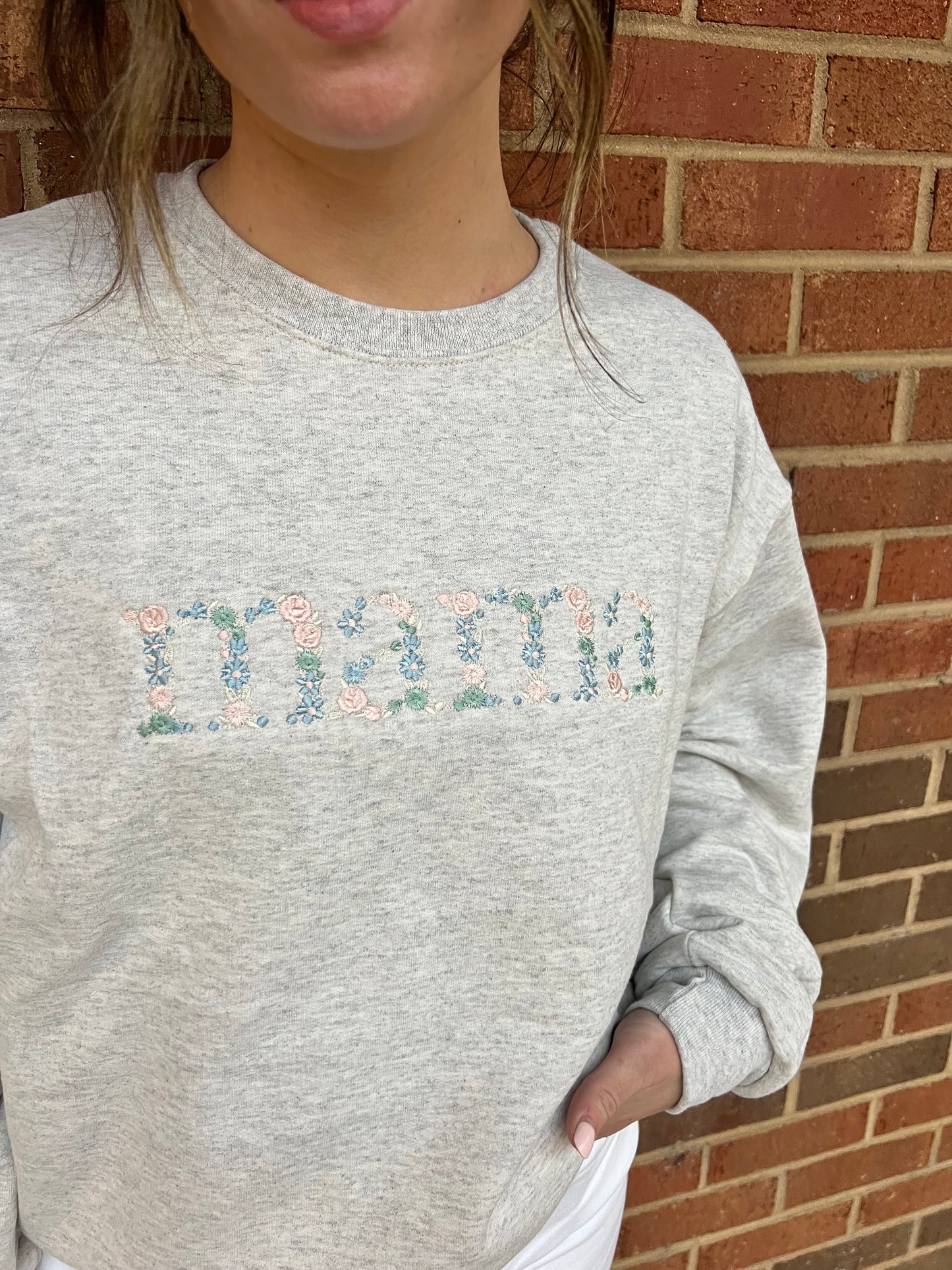 Mama Crewneck - Gray