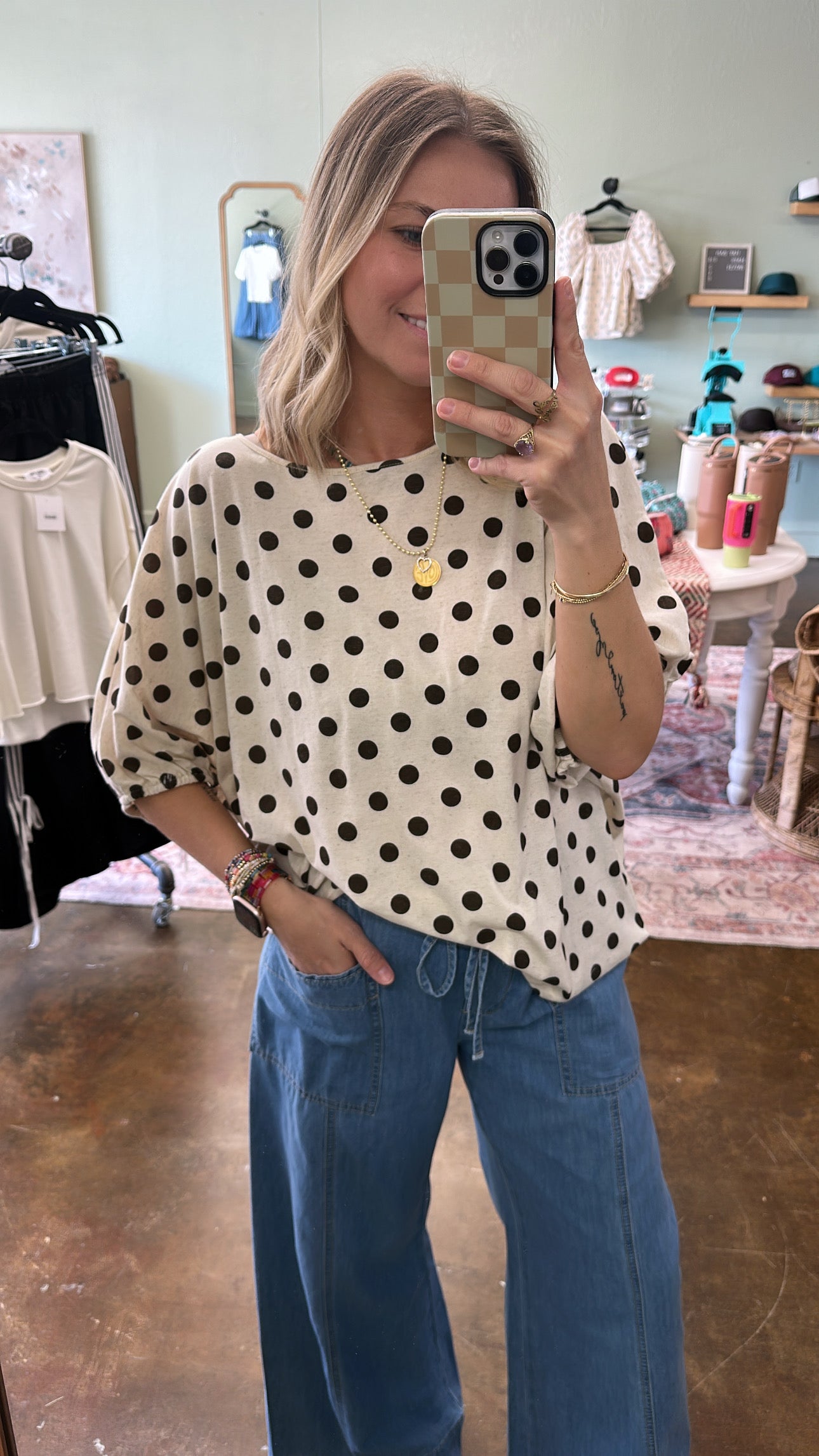 Polka Dot Blouse