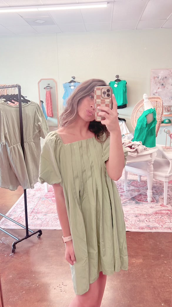 Sage Spring Dress