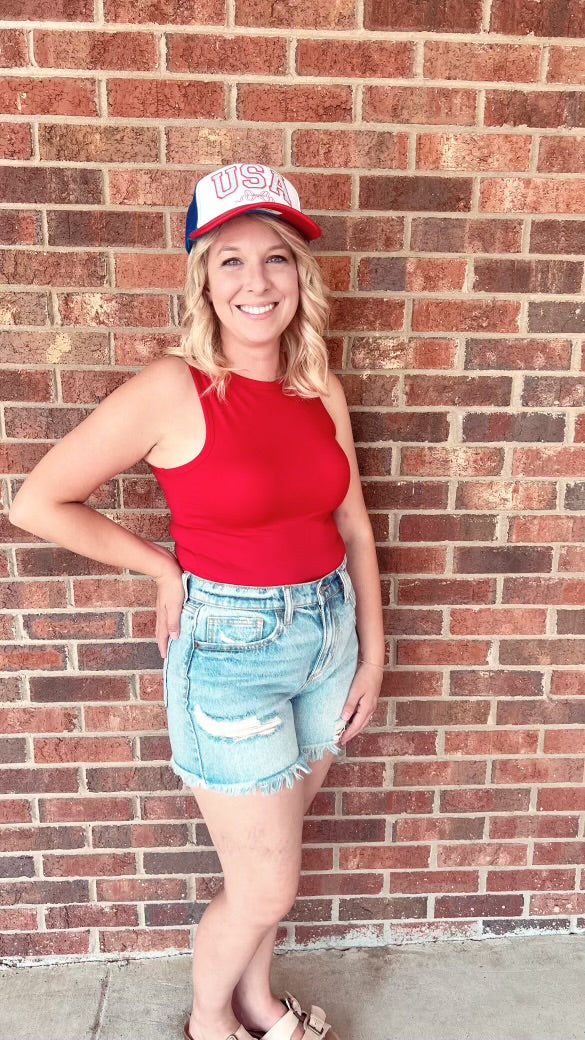 Ruby Red Bodysuit