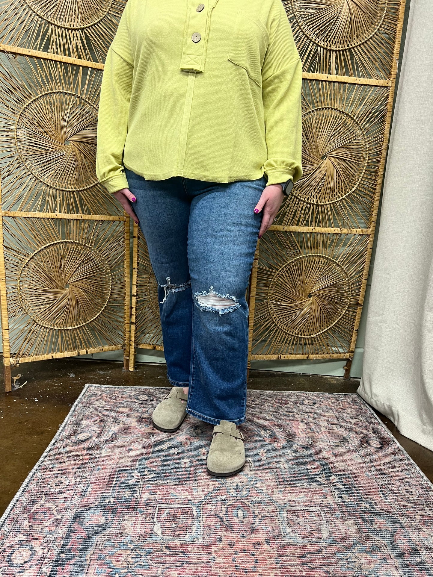 High Rise Straight Jean