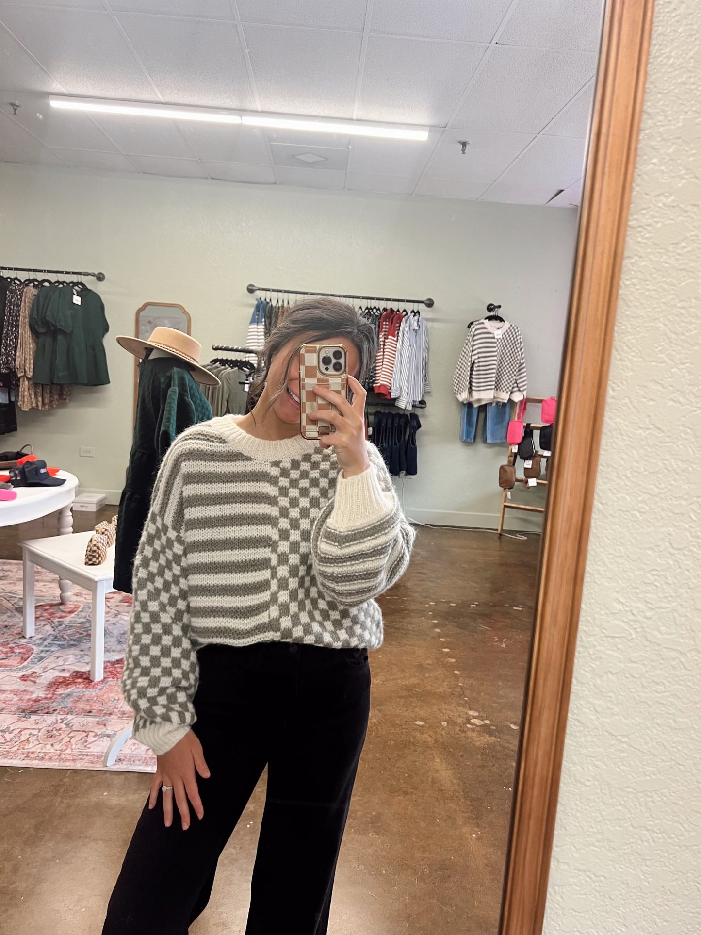 Checkered Sweater