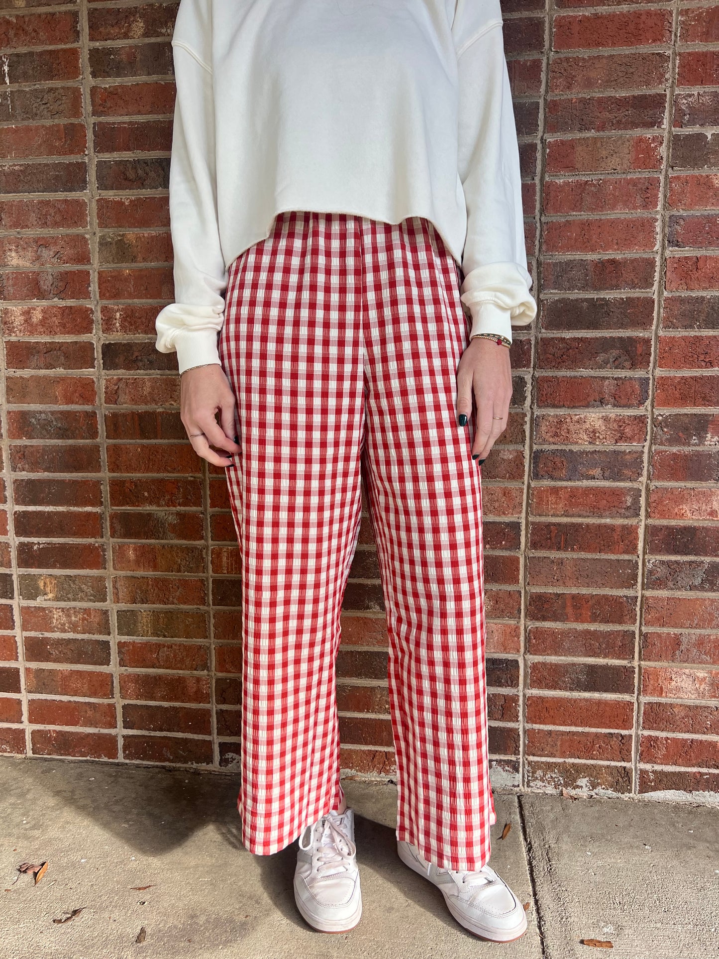 Cherry Gingham Pants