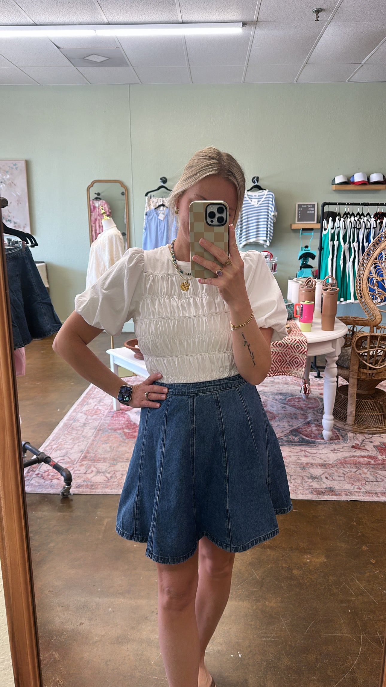 Daisy Denim Skirt