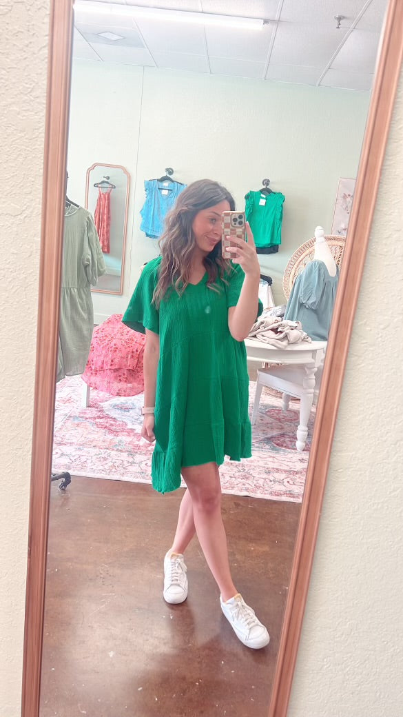 Green Babydoll Dress