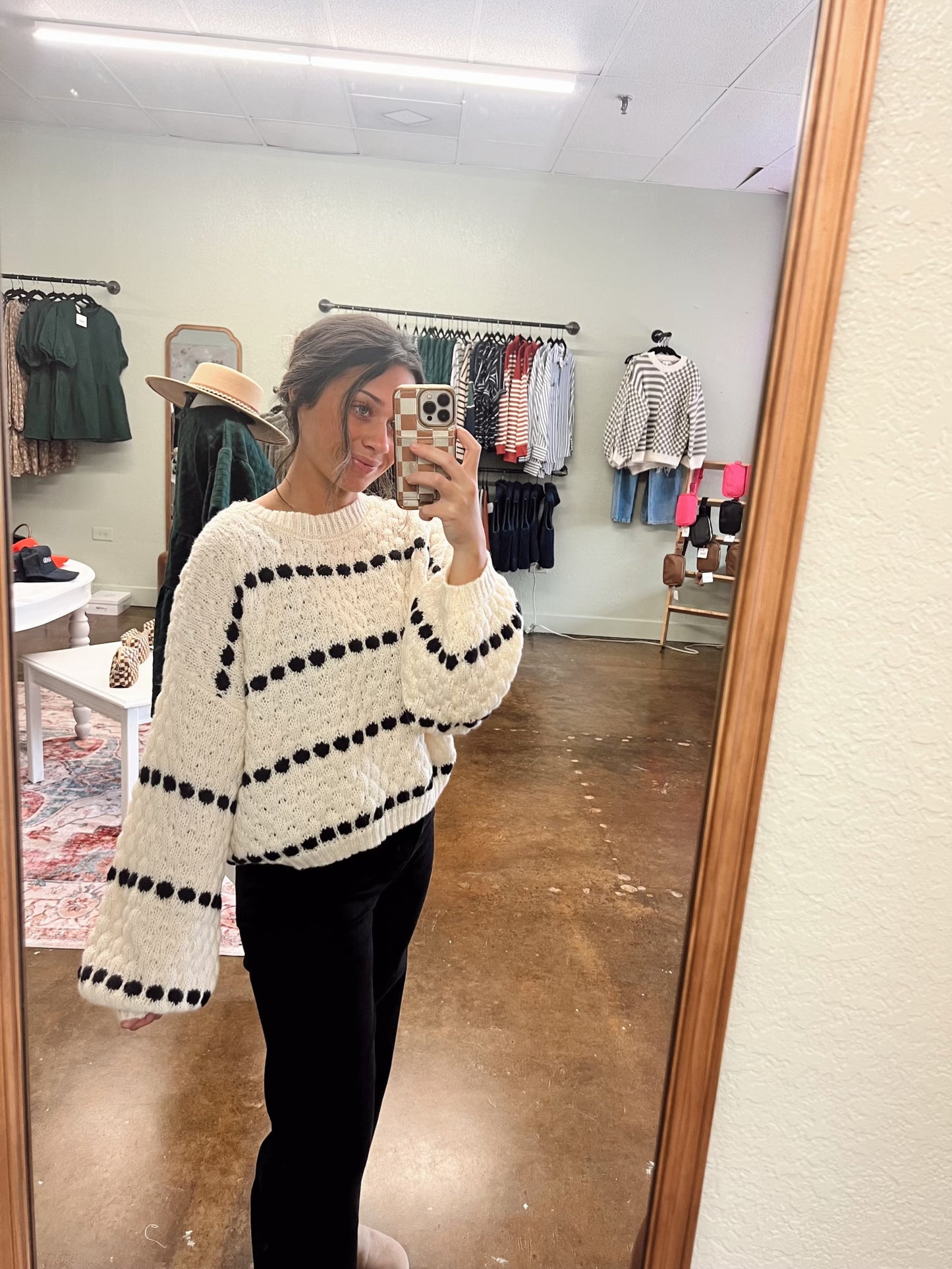 Bubble Striped Sweater