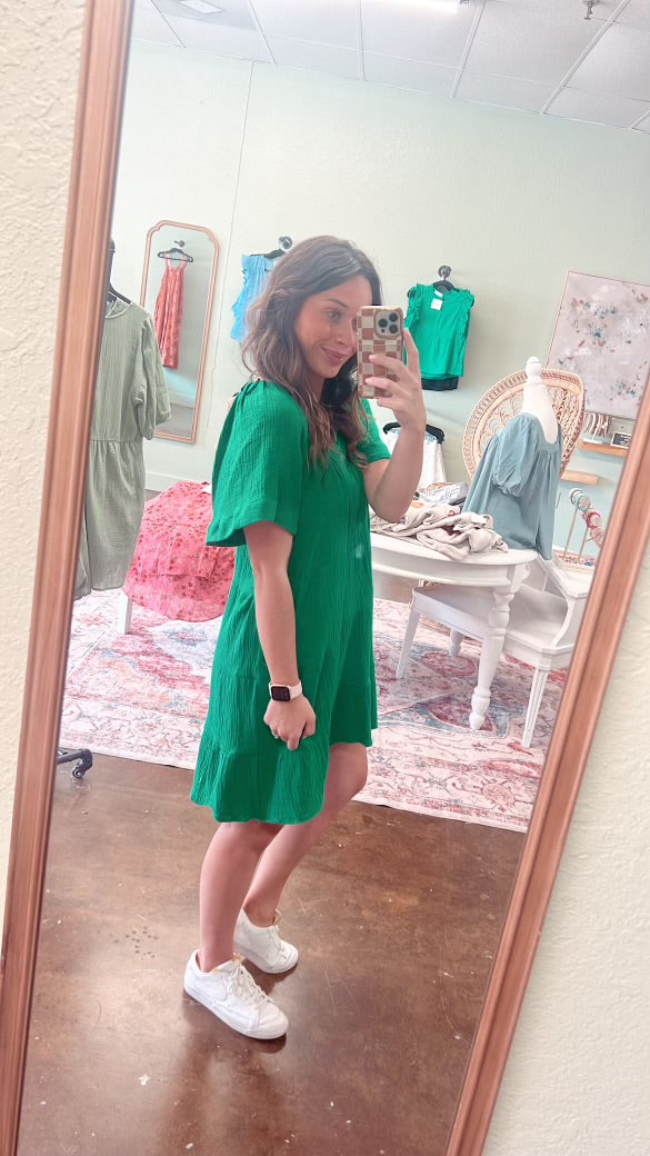 Green Babydoll Dress