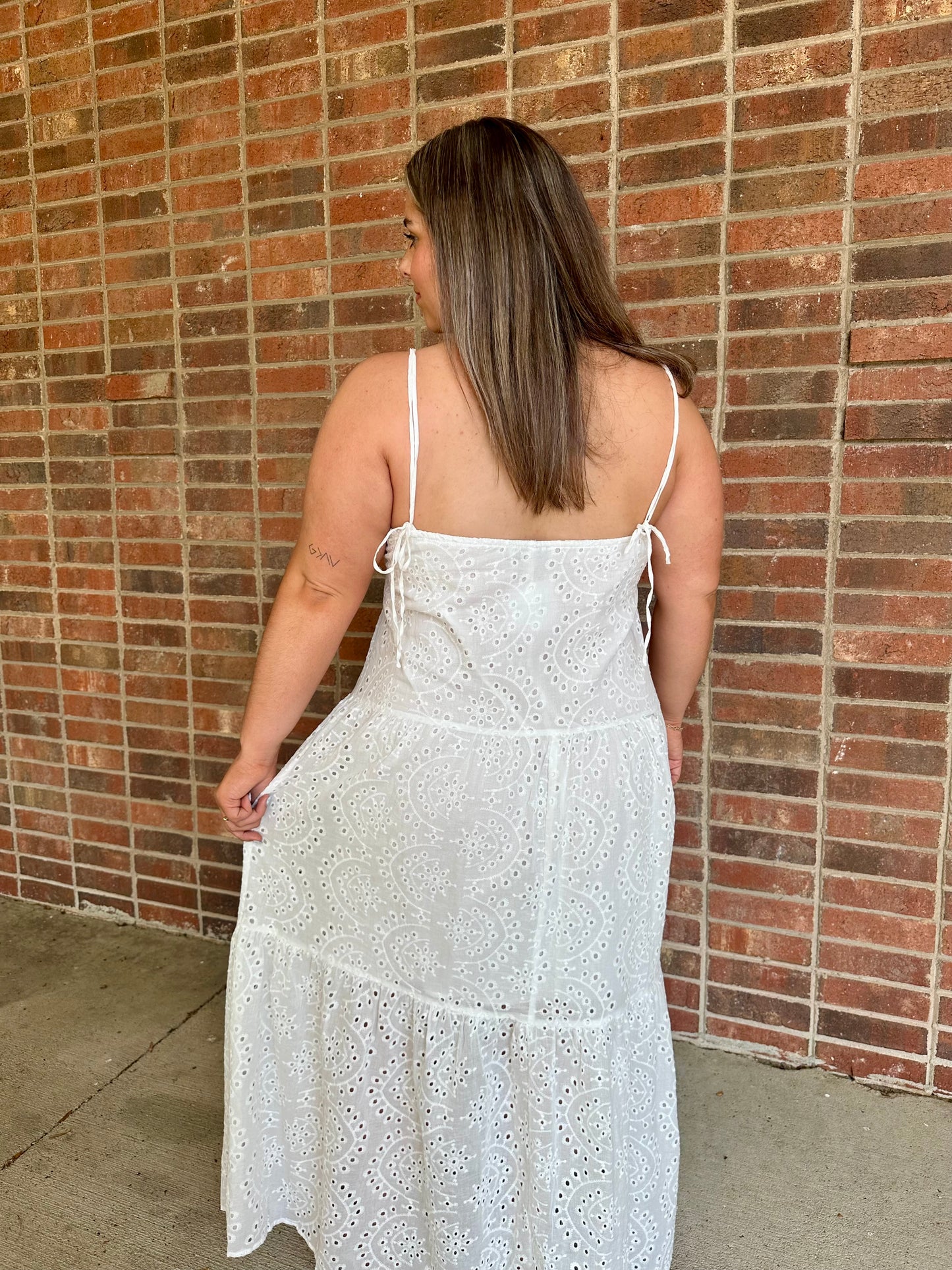 White Eyelet Maxi