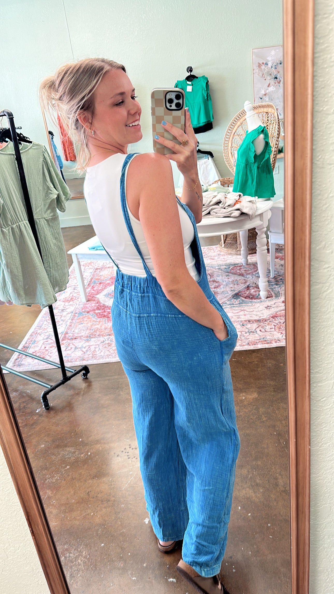 Blue Gauze Jumper