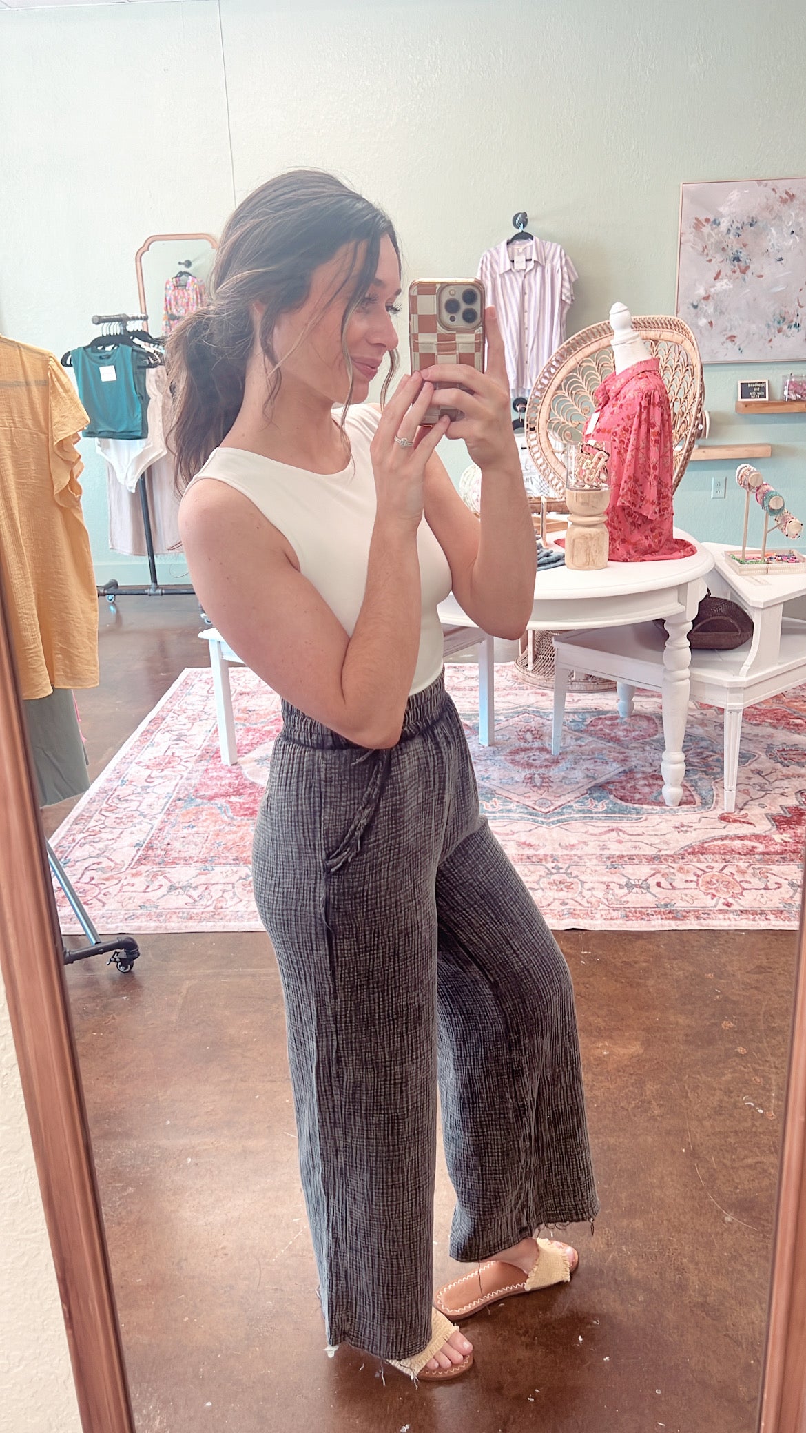 Linen Pant - Black
