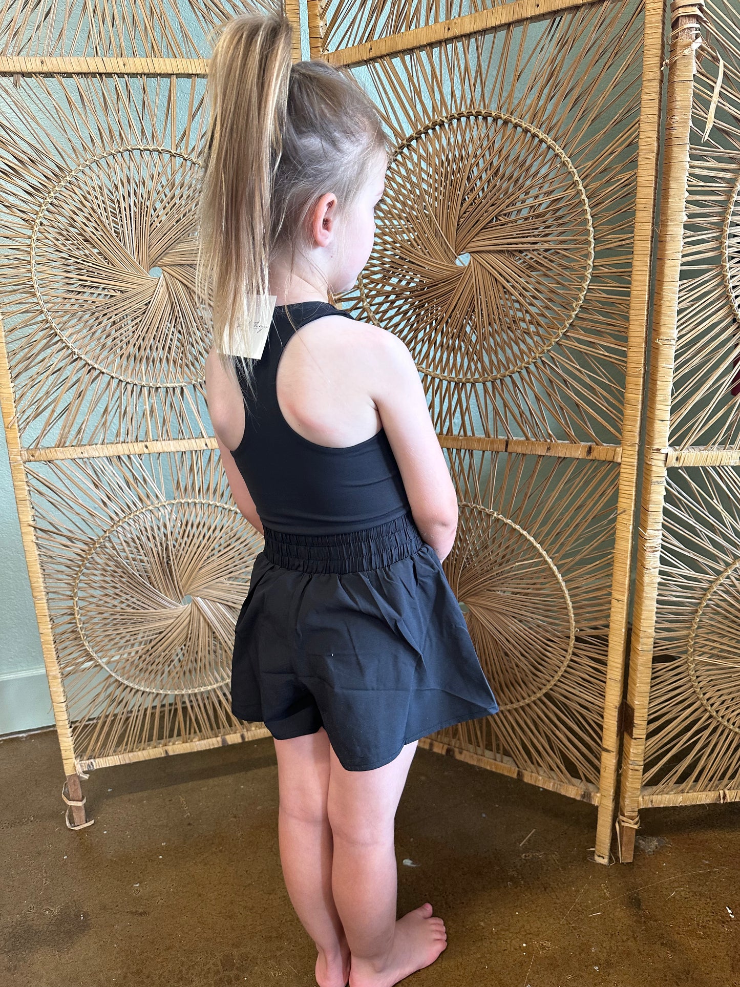 Black Athletic Romper