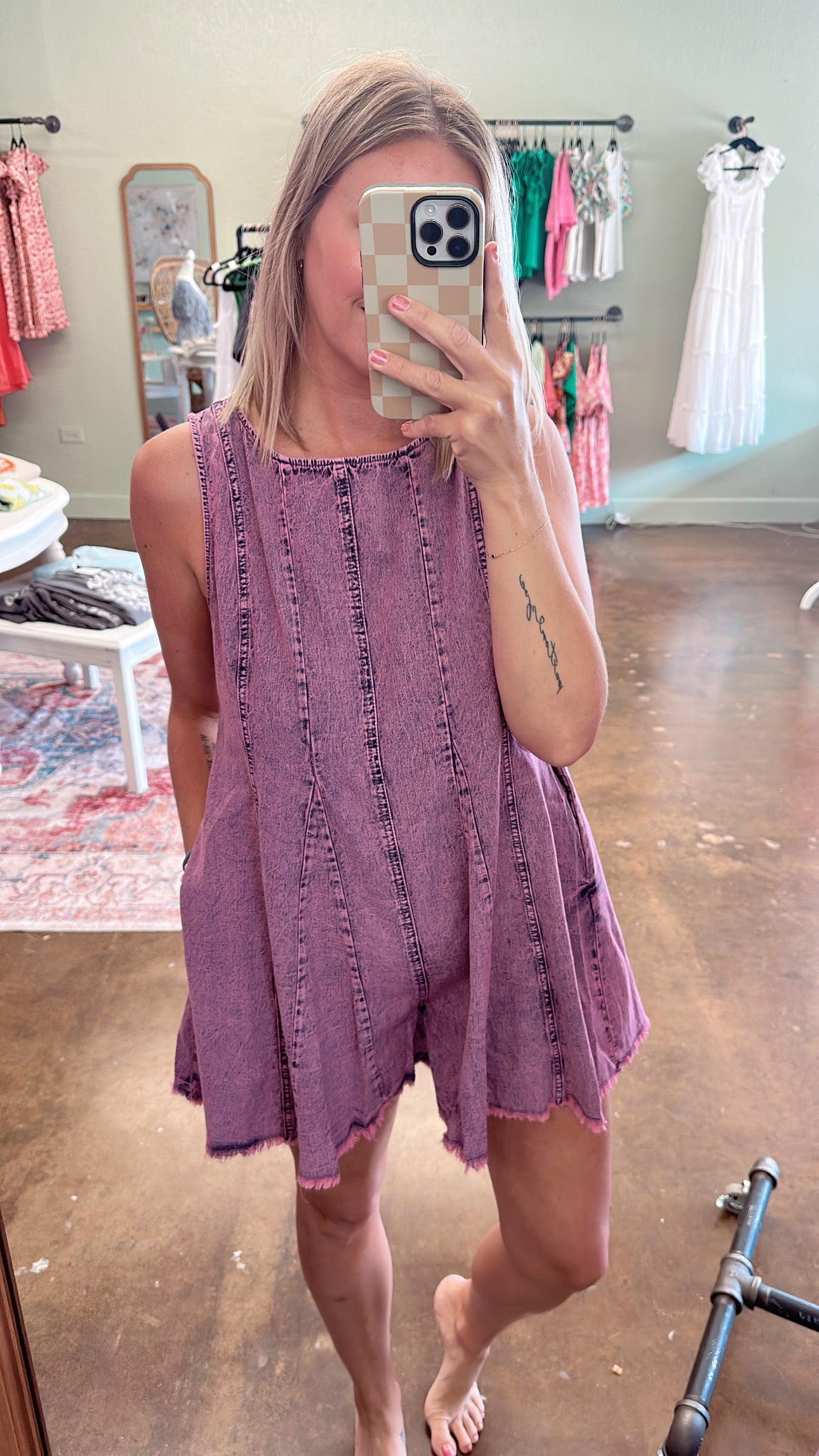 Pink Flare Romper