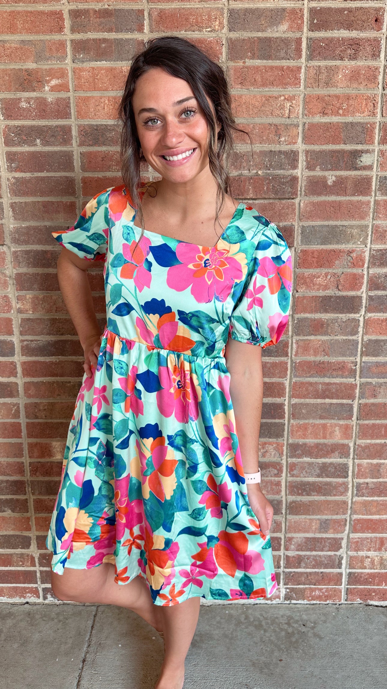Splash Floral Dress