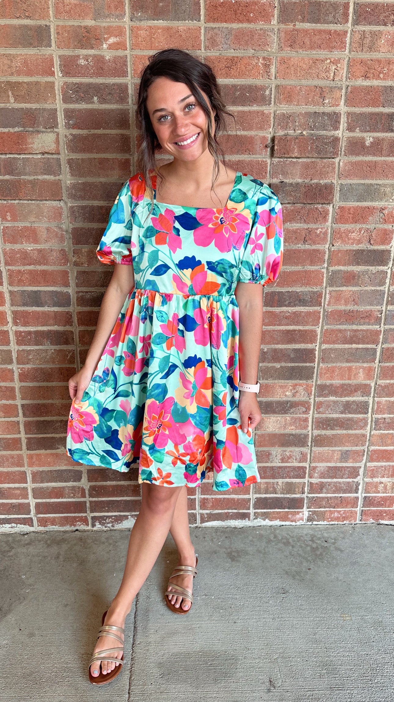 Splash Floral Dress