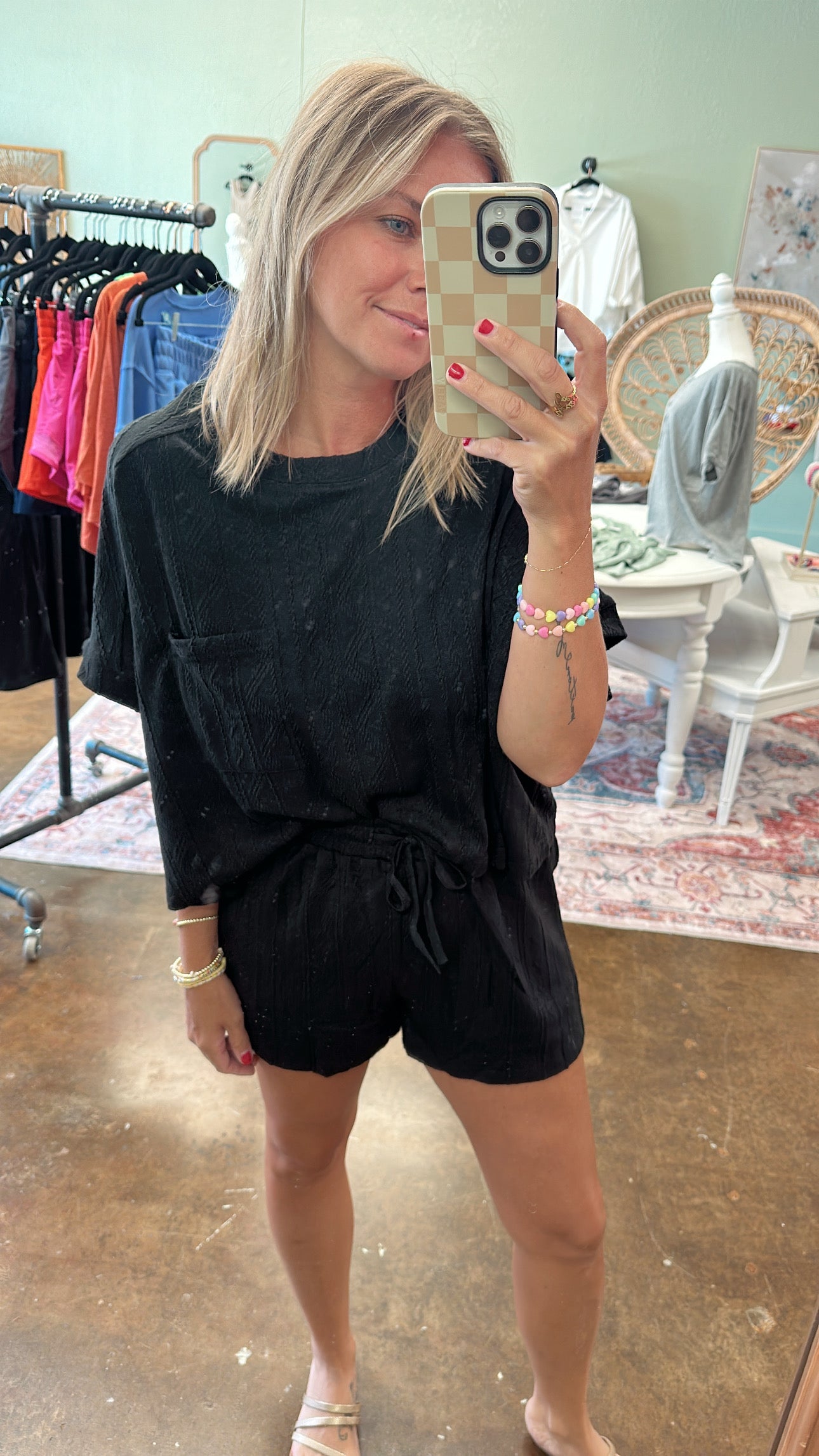Black Knit Set