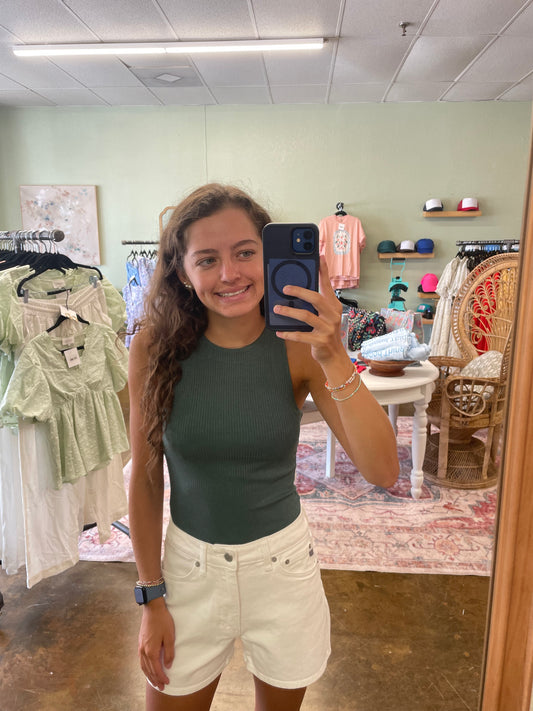 Green Knit Tank