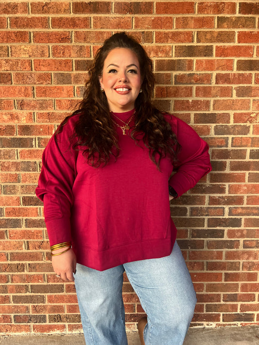 Burgundy Pullover