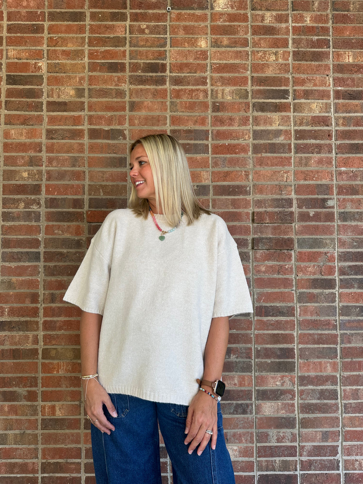Oatmeal Sweater Top