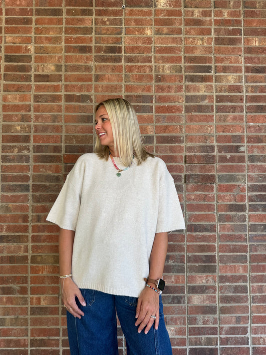 Oatmeal Sweater Top