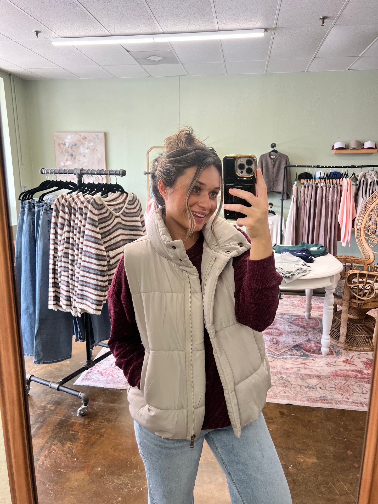 Stone Puffer Vest
