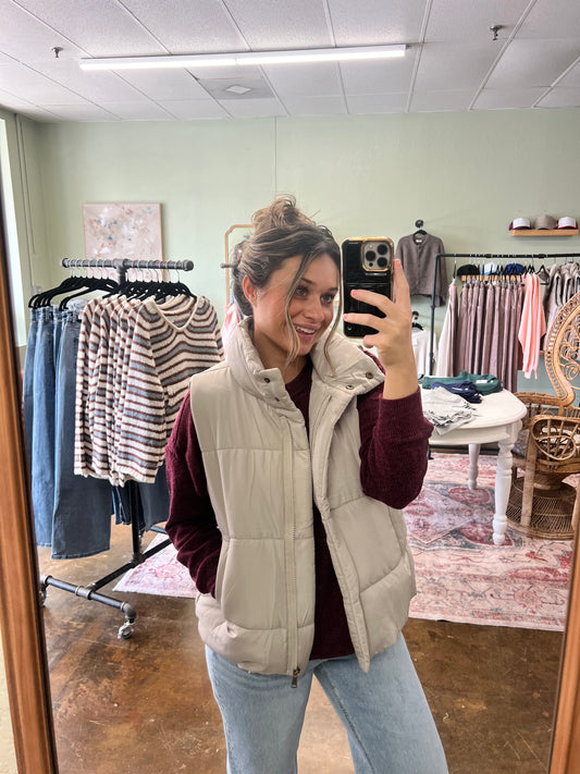 Stone Puffer Vest
