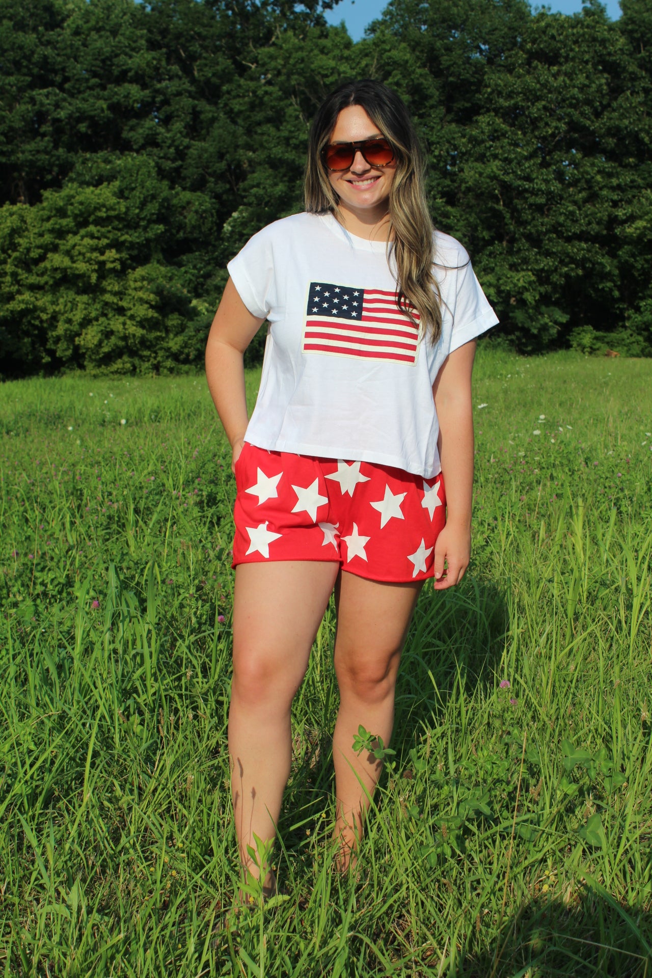 Red Star Shorts