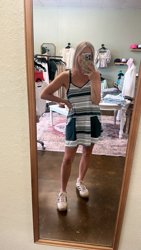 Athletic Romper - Green