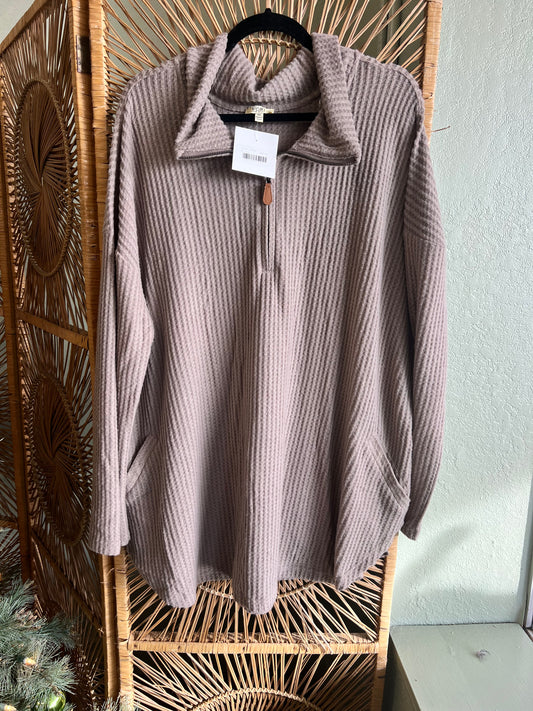 Mocha Half Zip