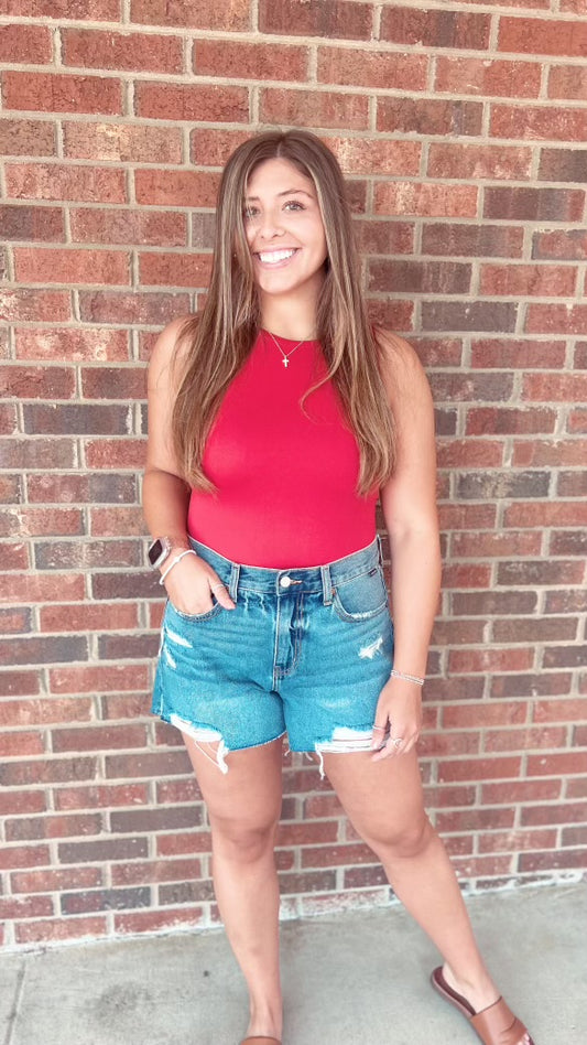 Ruby Red Bodysuit
