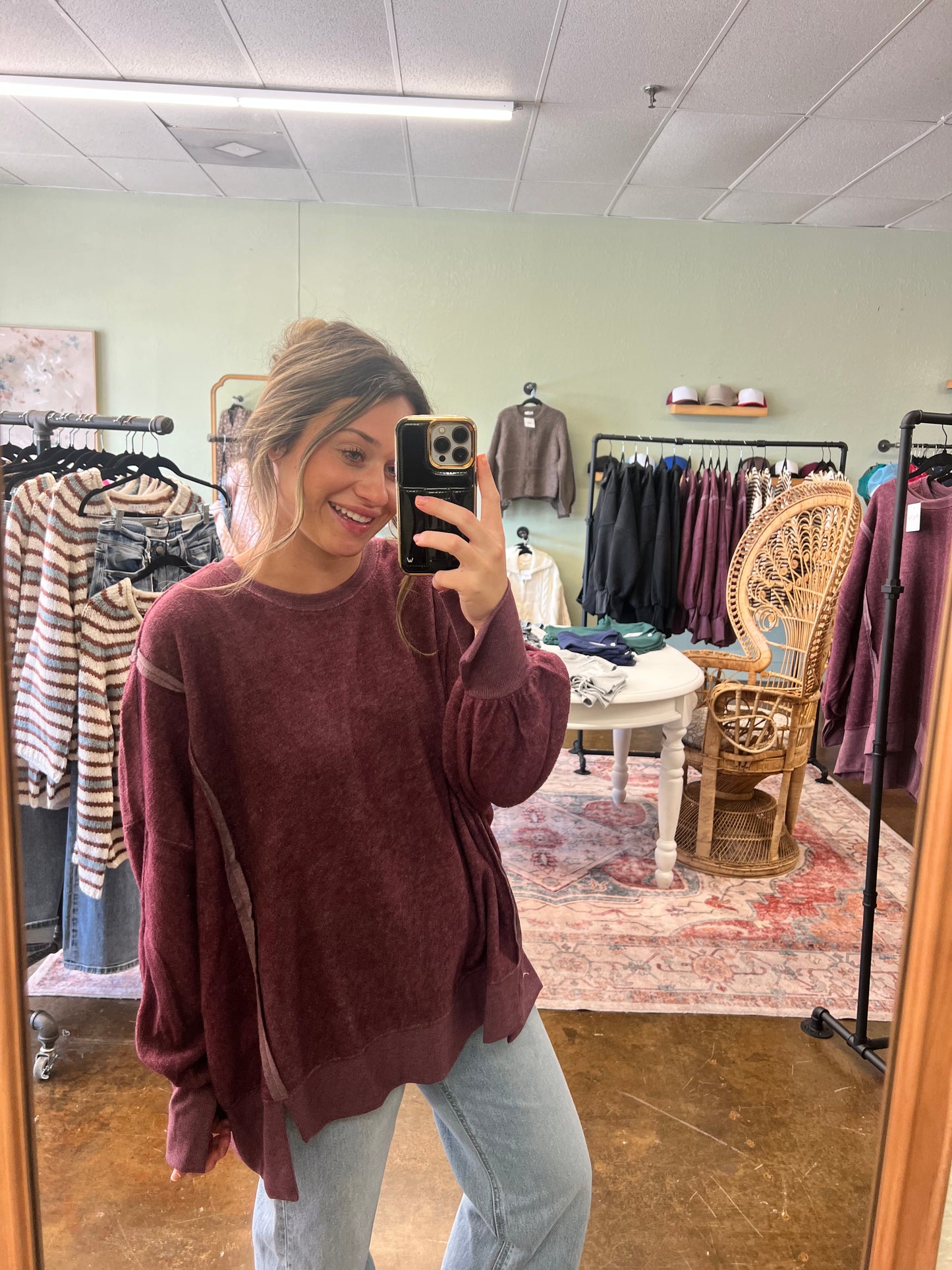 Raspberry Crewneck