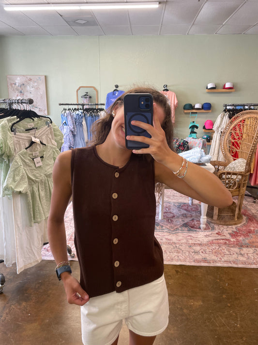 Chocolate Sweater Vest