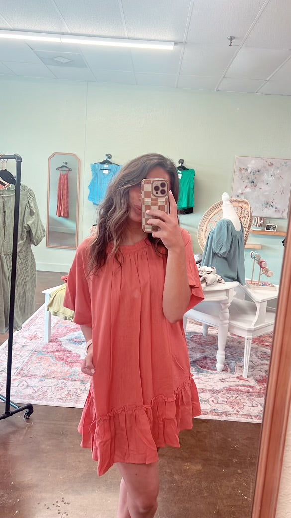 Cool Coral Dress