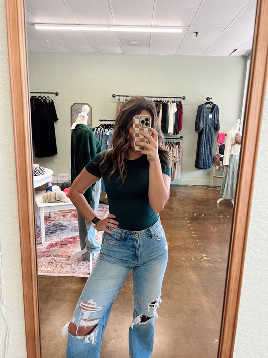 Hunter Green Bodysuit