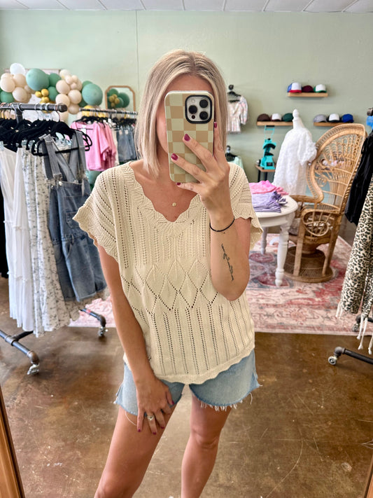 Scallop Sweater Vest