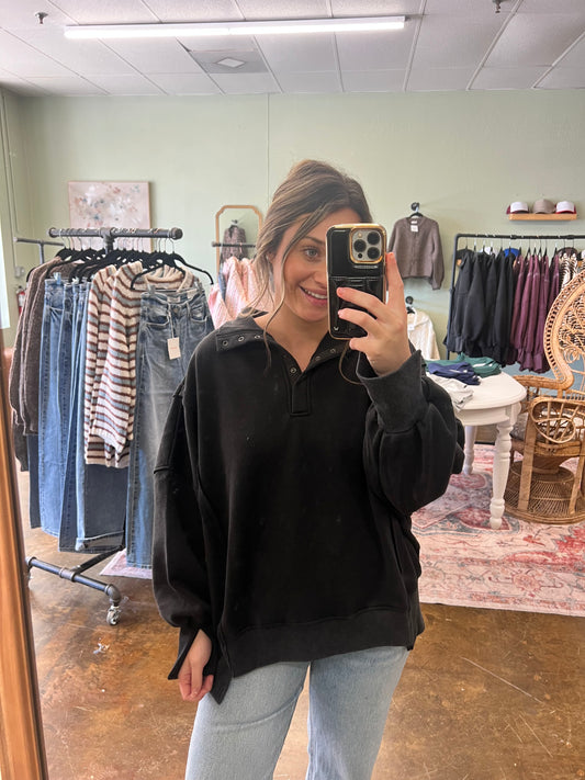 Black Fleece Pullover