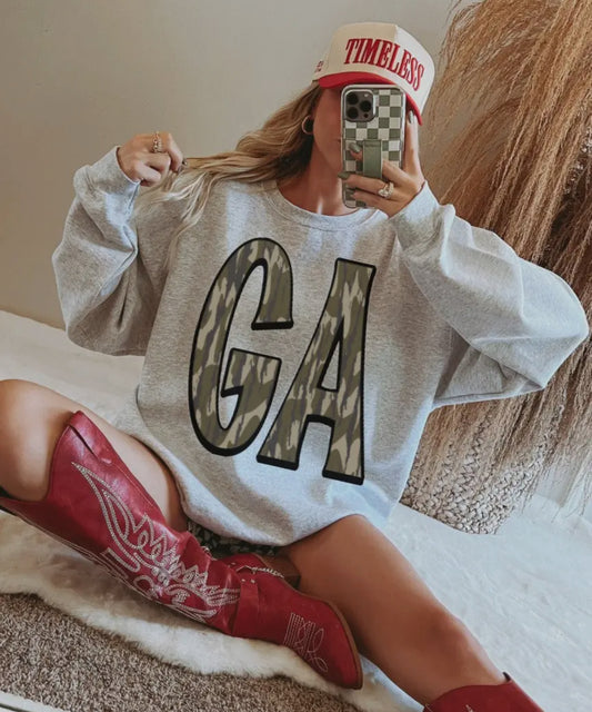 NC Camo Crewneck