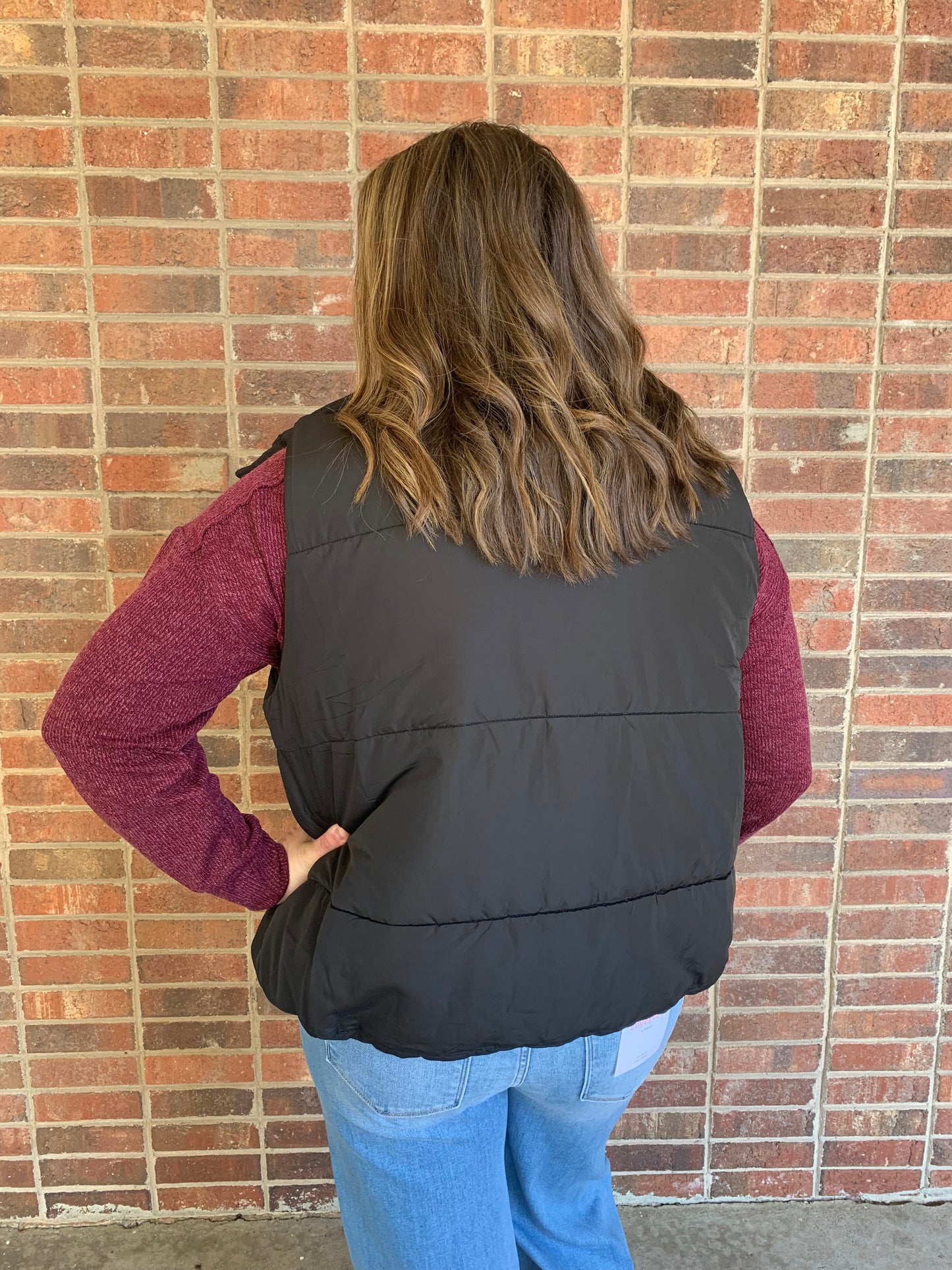 Black Puffer Vest