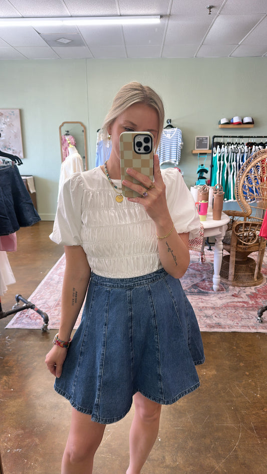 Daisy Denim Skirt