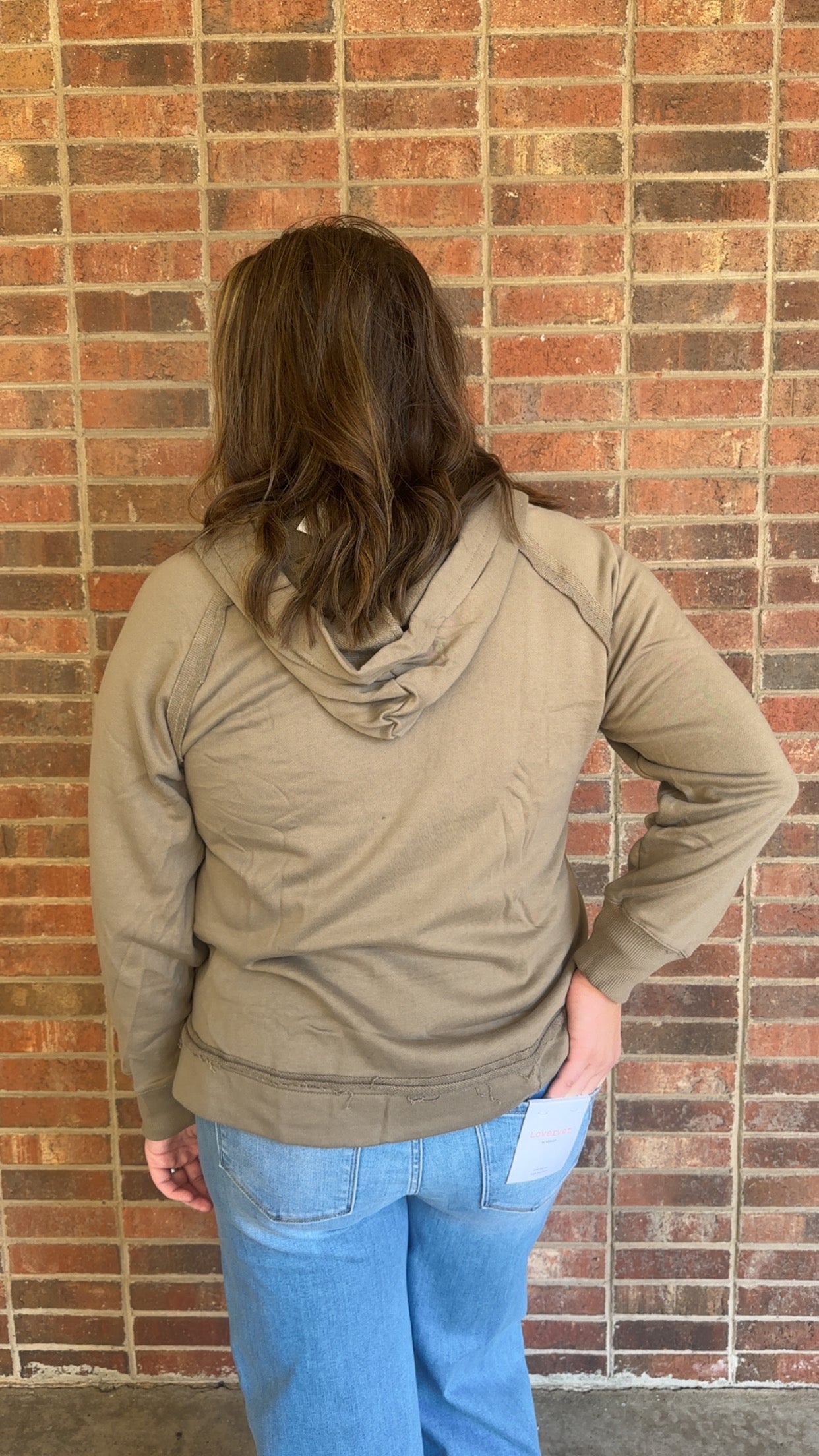 Olive Hooded Pullover