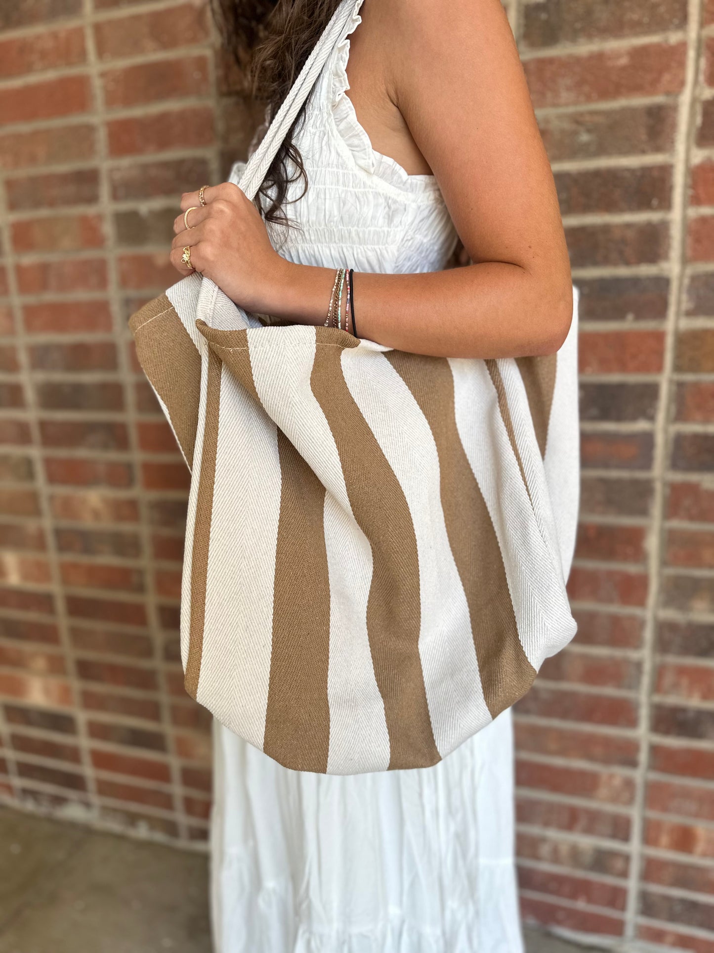 Taupe Tote Bag
