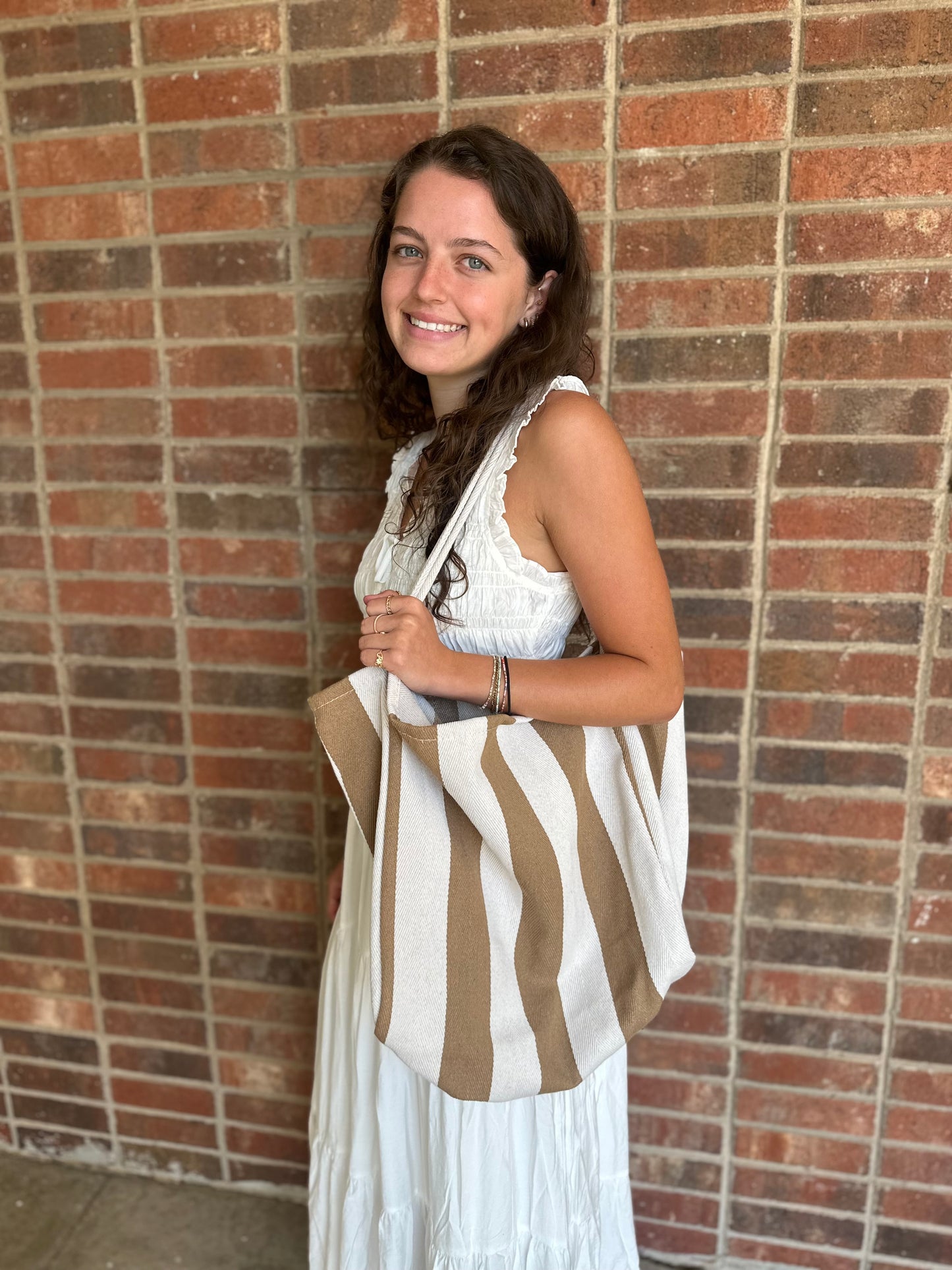Taupe Tote Bag