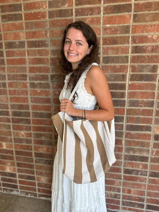 Taupe Tote Bag