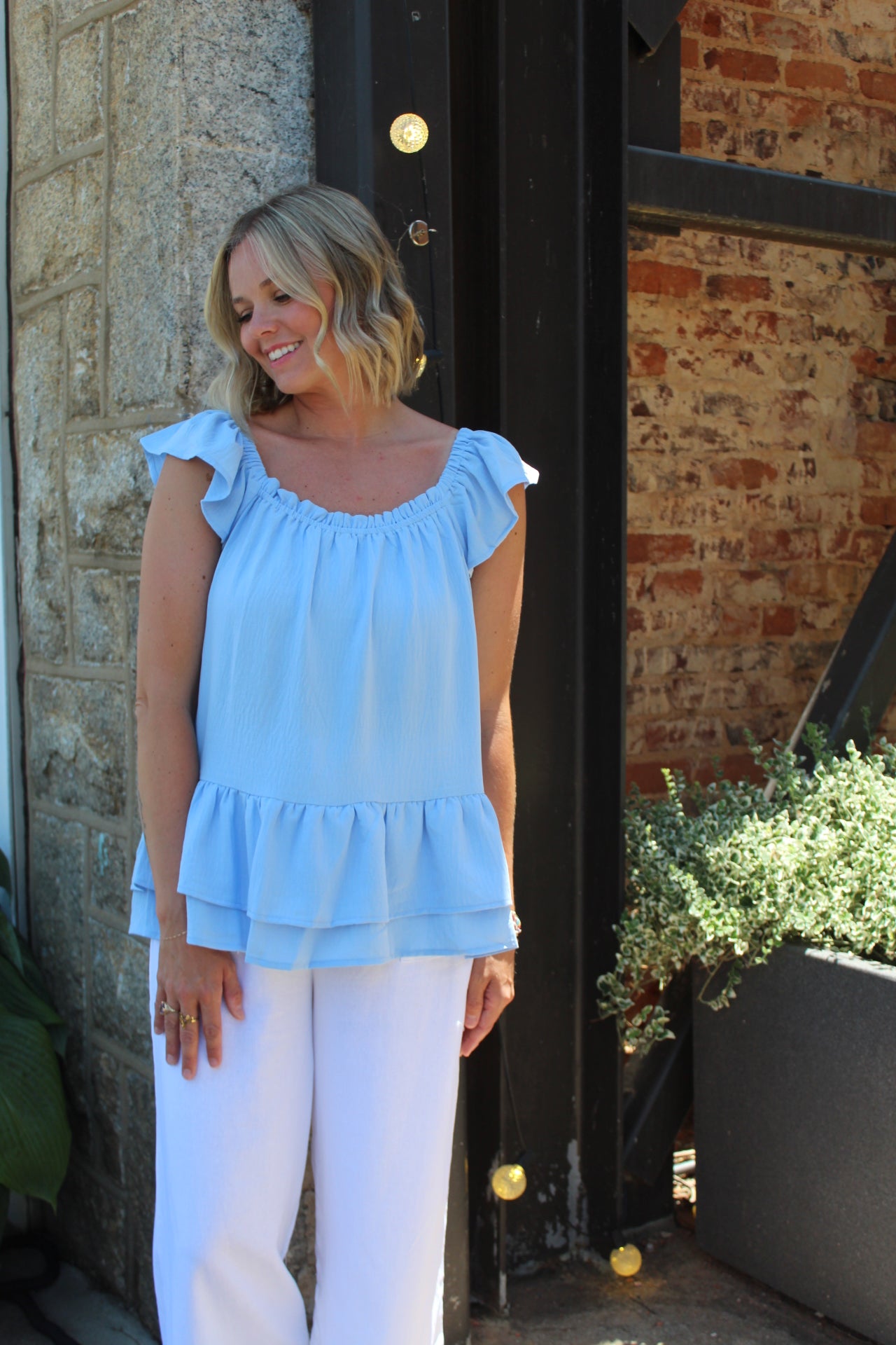 Flutter Top - Blue