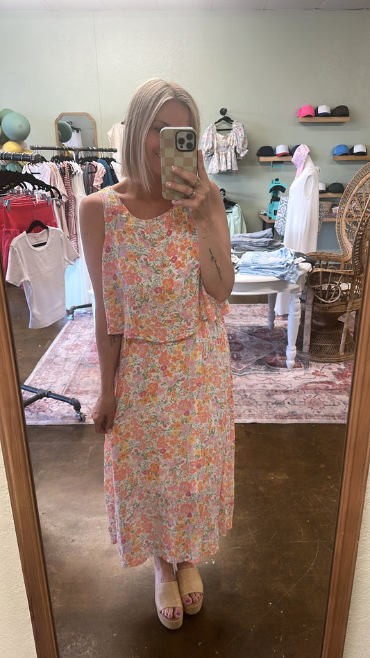 Floral Popover Dress