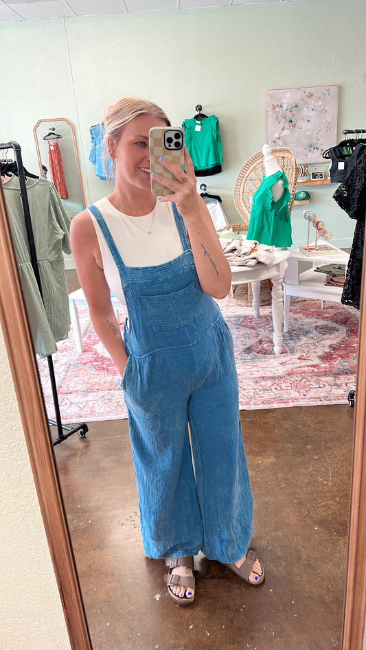 Blue Gauze Jumper
