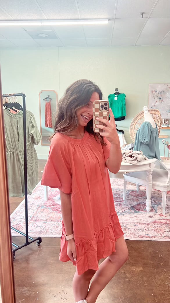 Cool Coral Dress