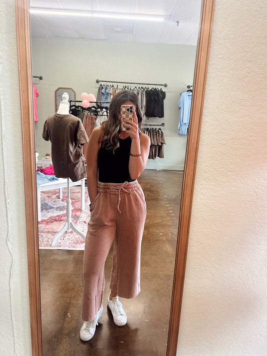 Rust Palazzo Pants