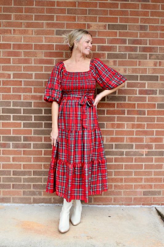 Christmas Plaid Dress