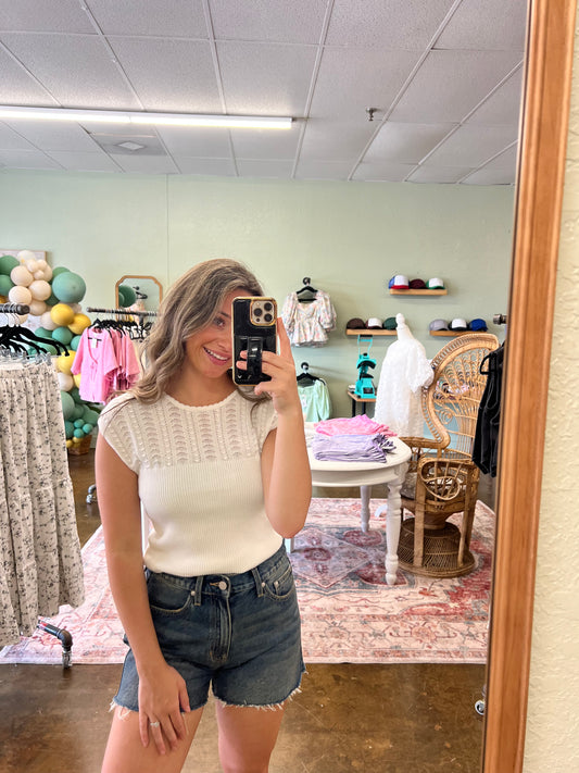 White Taria Tank