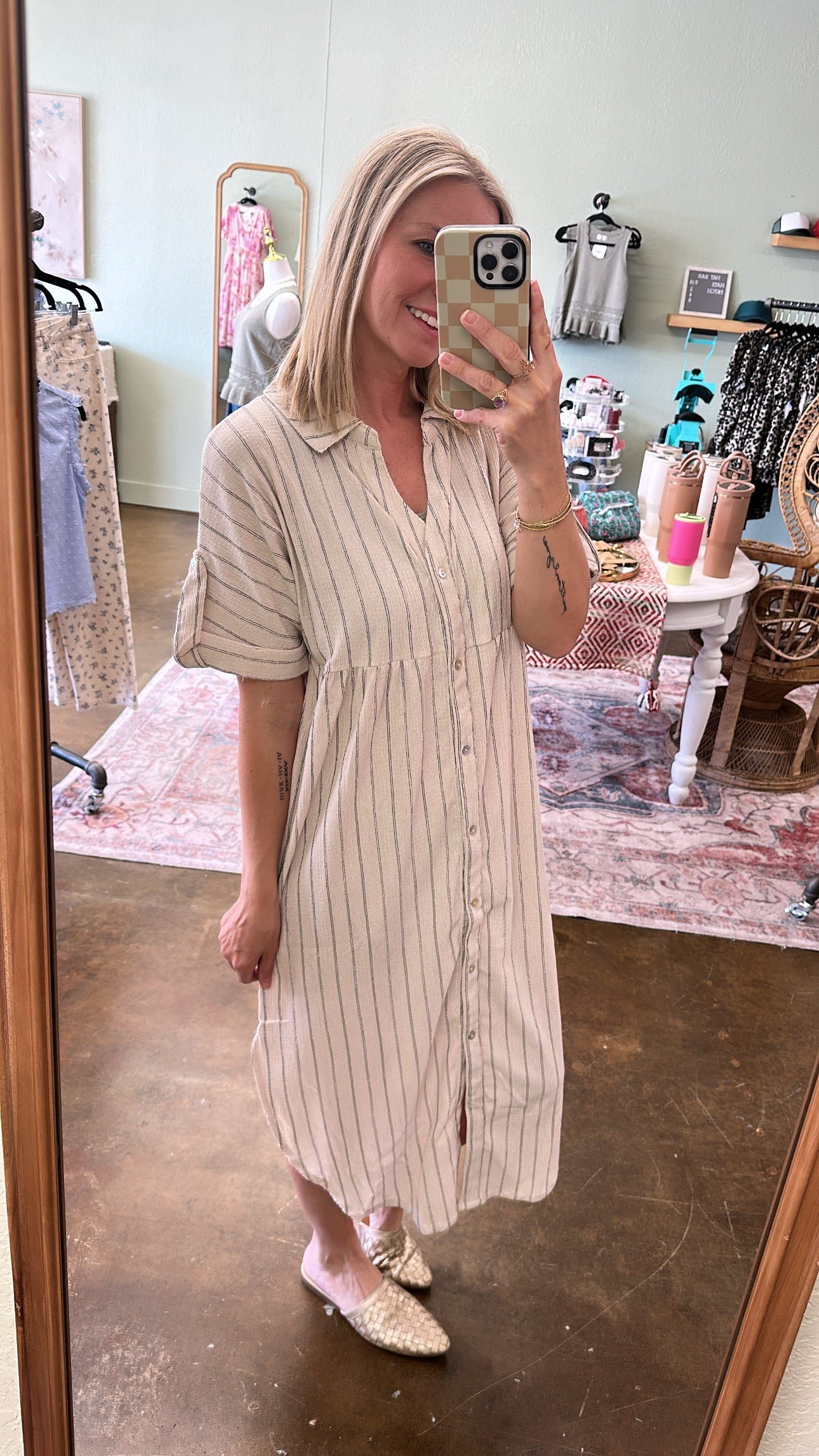Taylor Button Dress